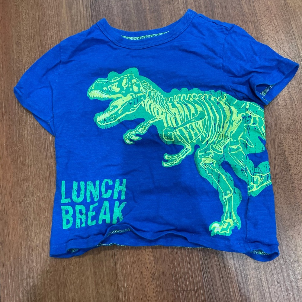 Baby Gap Blue Dinosaur Toddler Boy Shirt 3T